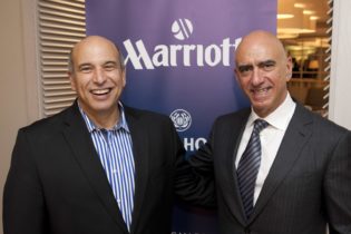 L: Arthur Gillis, former CEO of the Protea Hospitality Group, who as of today becomes Non-Executive Chairman, Africa Development for Marriott International. R: Alex Kyriakidis, President & Managing Director Marriott International Middle East & Africa