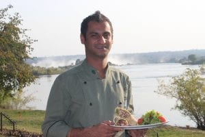 Chef Ovaleker from The Royal Livngstone Hotel 