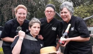 Capitol Caterers team ready for Chef of the Year - Laura Morton, Nikki Doman, Paula Heuff and Jo Harper