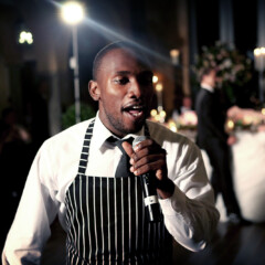 One of Elegant Experience's singing waiters