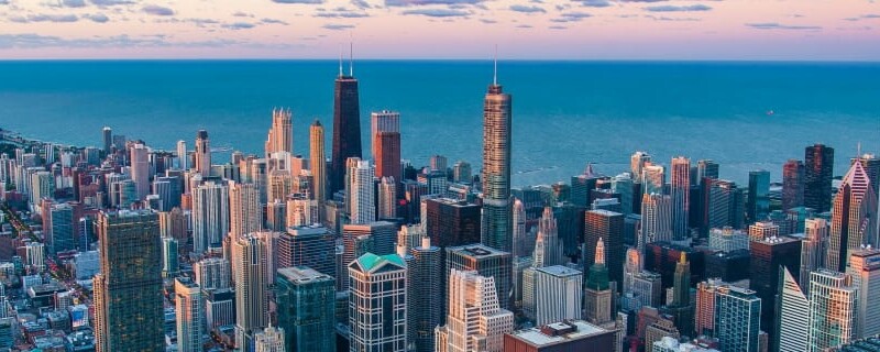 Chicago city skyline