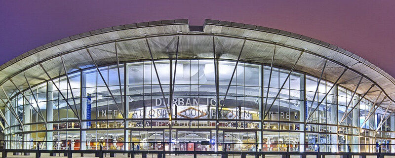 The entrance to the Durban ICC