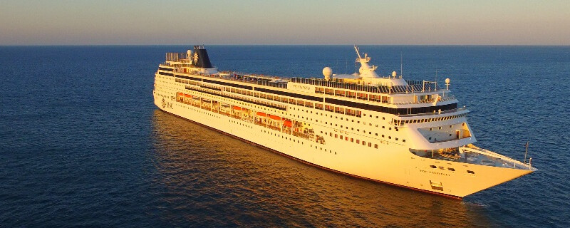 The MSC Sinfonia at sea