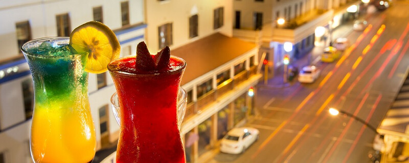 The view down Long Street from the rooftop of the Grand Daddy Boutique Hotel by BON Hotels