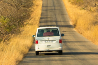 Car driving on a road in Mpumalanga