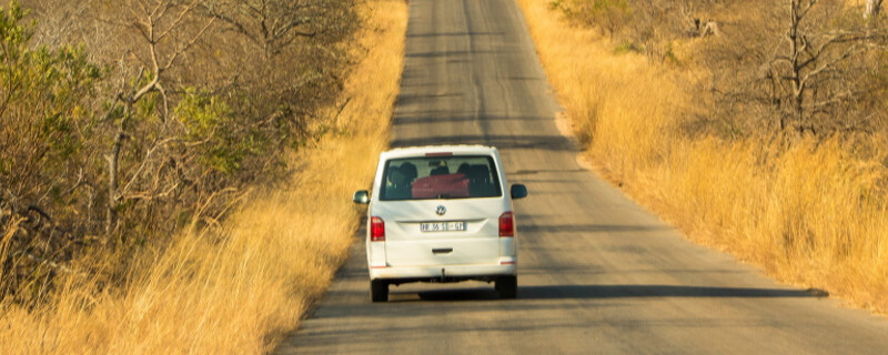 Car driving on a road in Mpumalanga