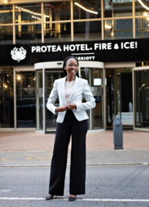 Bosele Mogamisi, hotel manager for the Protea Hotel Fire & Ice! Johannesburg Melrose Arch