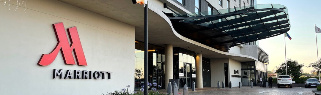 The entrance to Marriott Hotel Melrose Arch