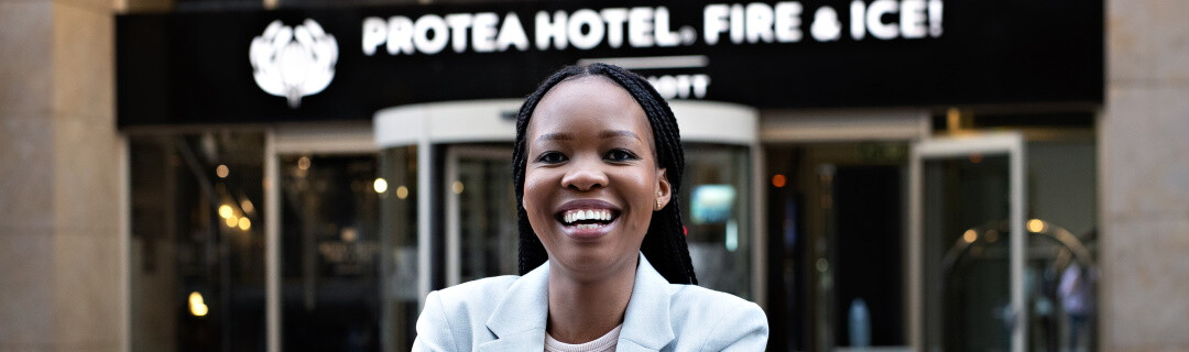 Bosele Mogamisi, hotel manager for the Protea Hotel Fire & Ice! Johannesburg Melrose Arch