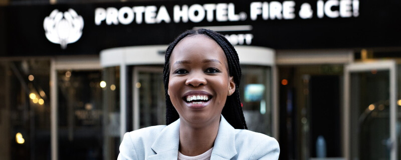 Bosele Mogamisi, hotel manager for the Protea Hotel Fire & Ice! Johannesburg Melrose Arch