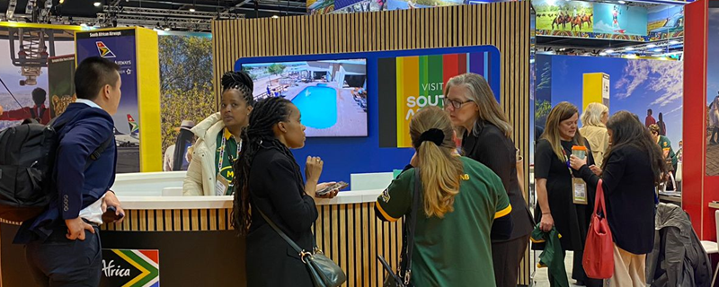 The South African Tourism stand at London at World Travel Market