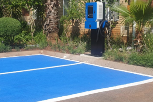 The EV charging station at ANEW Hotel Centurion Pretoria