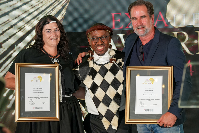 The EXSA Chairman's Award recipients for 2022 and 2023